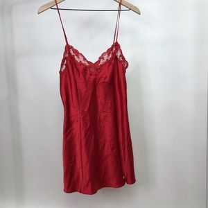 Victoria secret red valentine babydoll lin…